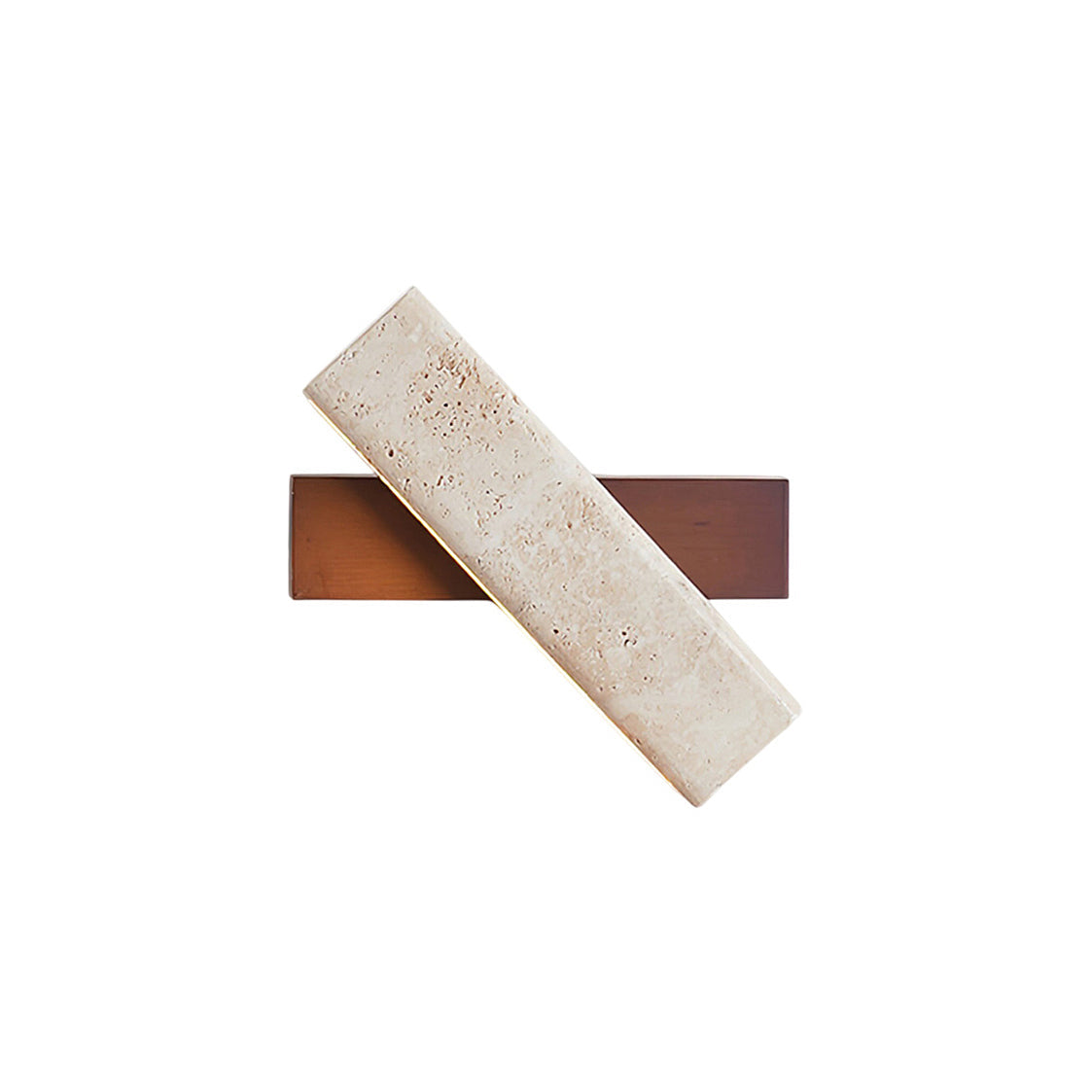 Ostruvyo Linear Walnut Travertine Wall Lamp - Letslighting