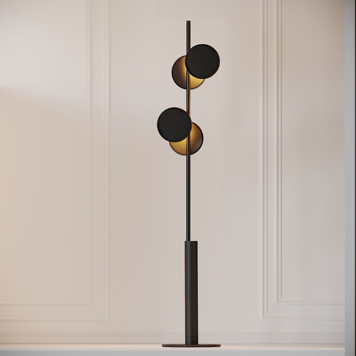 Duoen Black Acrylic Floor Lamp - Letslighting