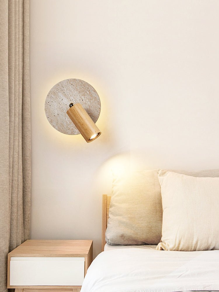 Axis Modern Travertine Sconce