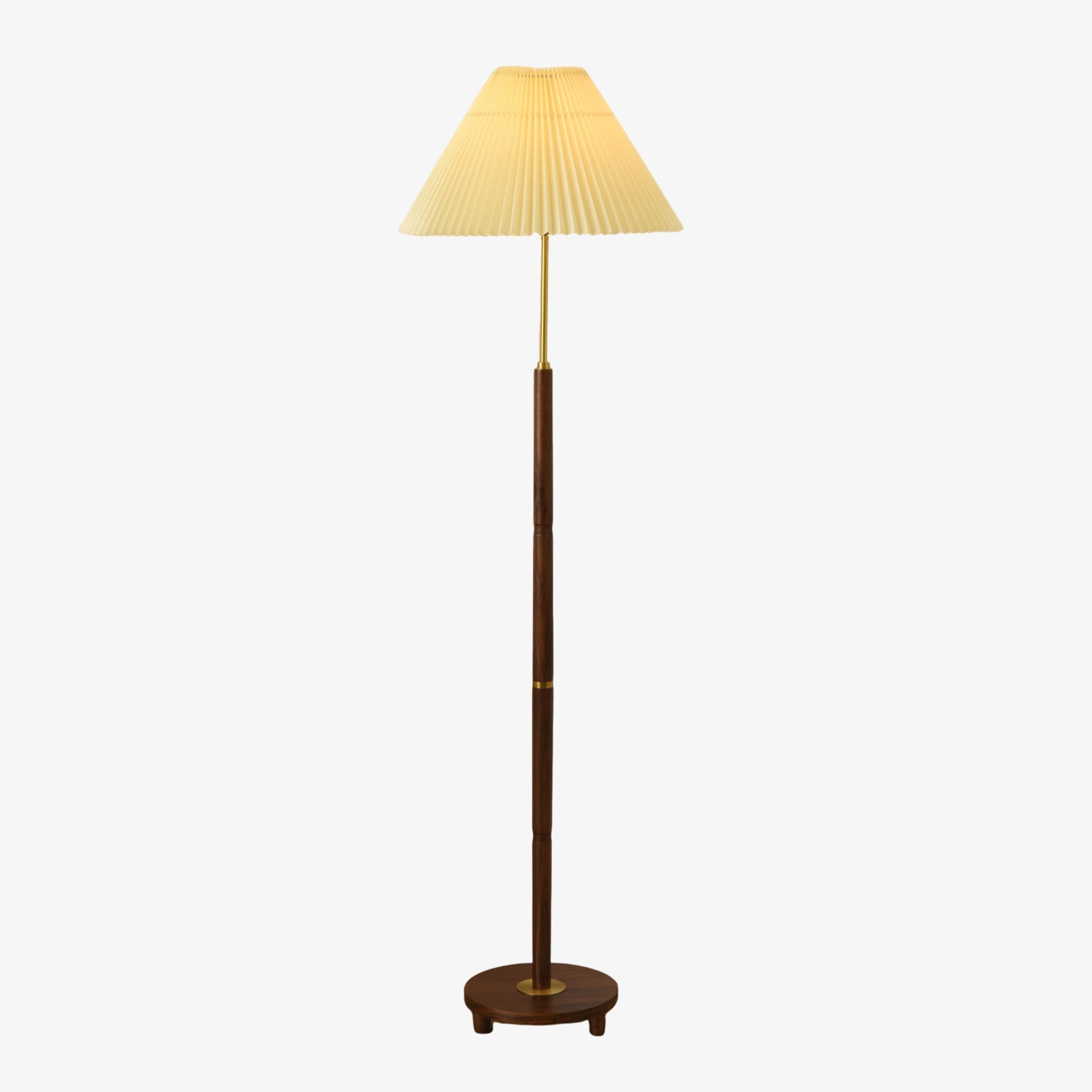Haven Wood & Fabric Vintage Floor Lamp - Letslighting