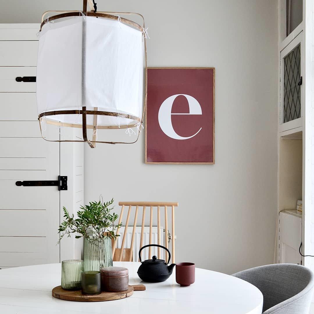 Lustra Pendant Lamp Bamboo Shade for Living Room - Letslighting