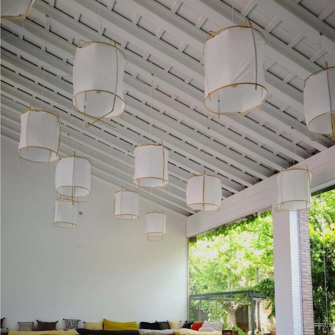 Lustra Pendant Lamp Bamboo Shade for Living Room - Letslighting