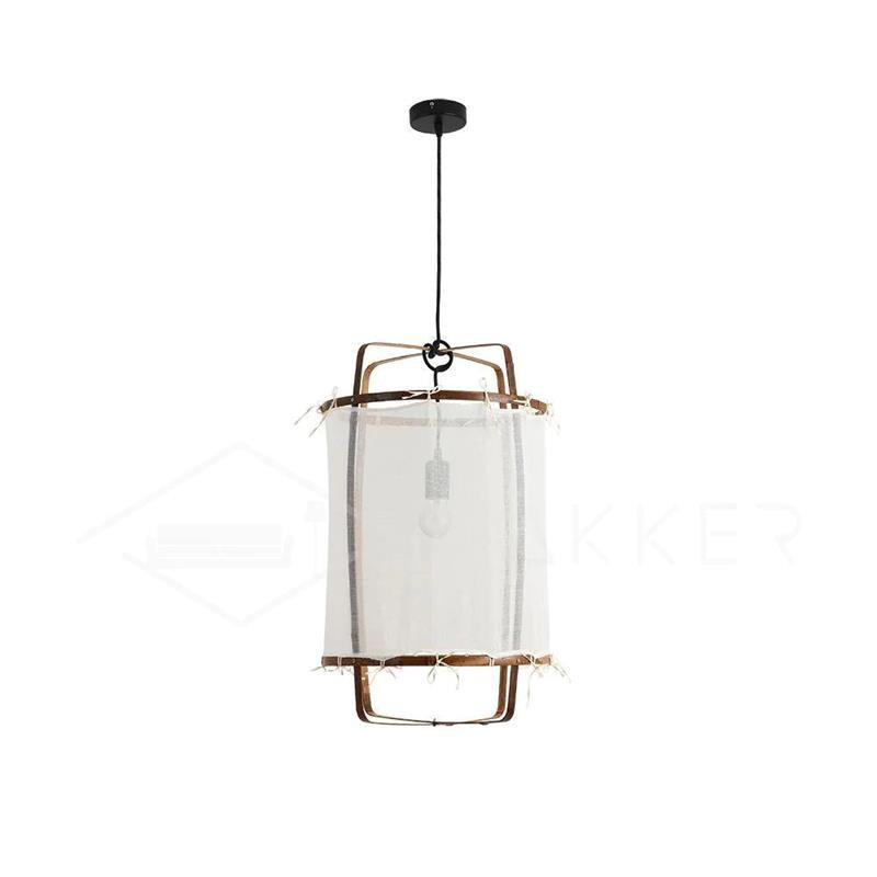 Lustra Pendant Lamp Bamboo Shade for Living Room - Letslighting