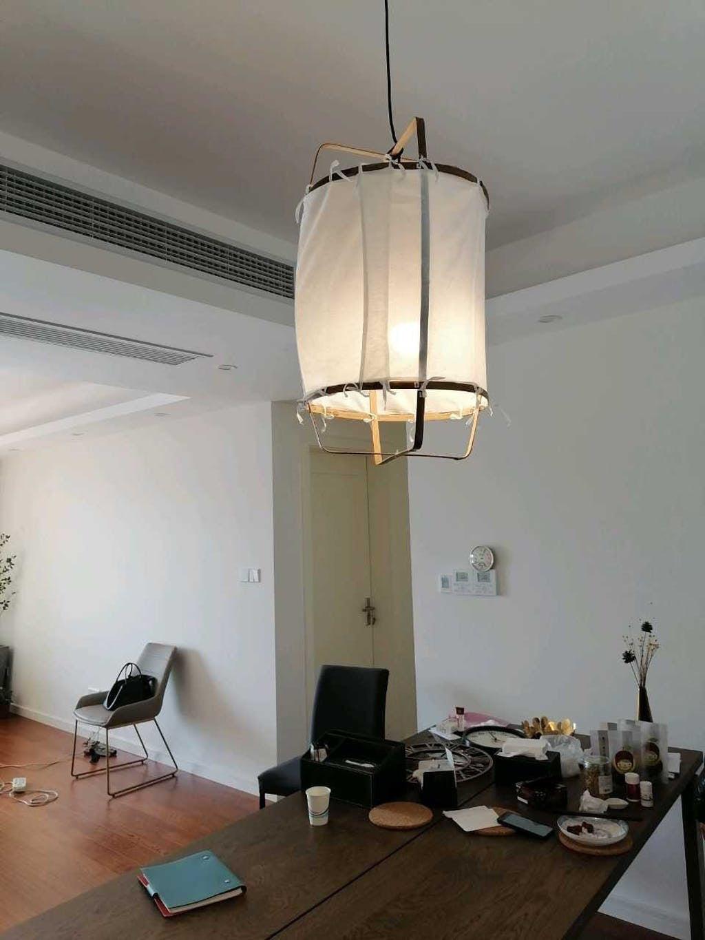 Lustra Pendant Lamp Bamboo Shade for Living Room - Letslighting
