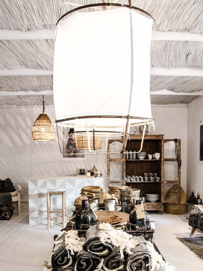 Lustra Pendant Lamp Bamboo Shade for Living Room - Letslighting
