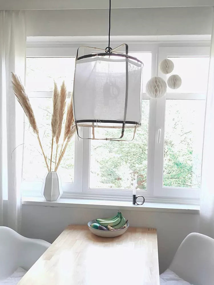 Lustra Pendant Lamp Bamboo Shade for Living Room - Letslighting