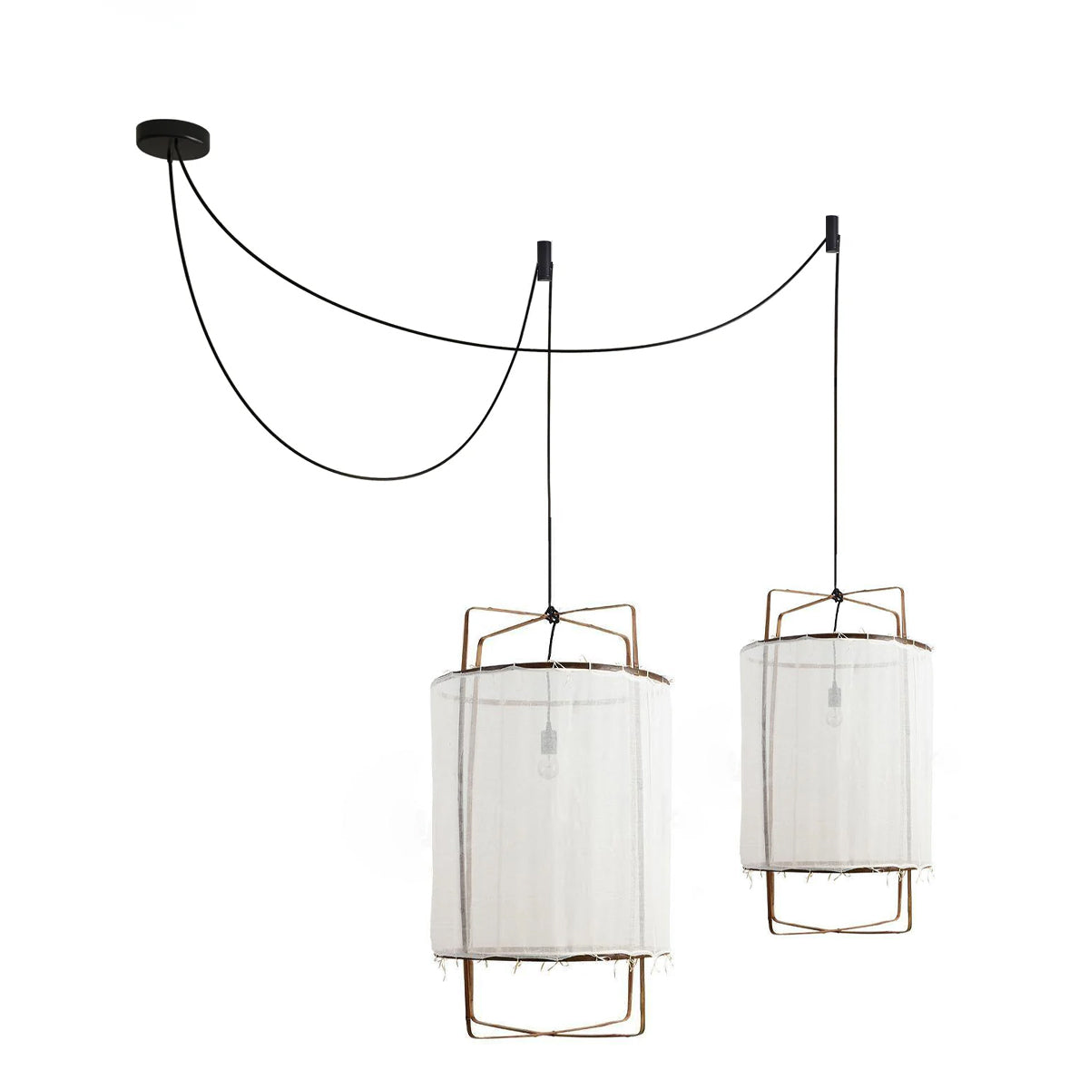 Lustra Pendant Lamp Bamboo Shade for Living Room - Letslighting