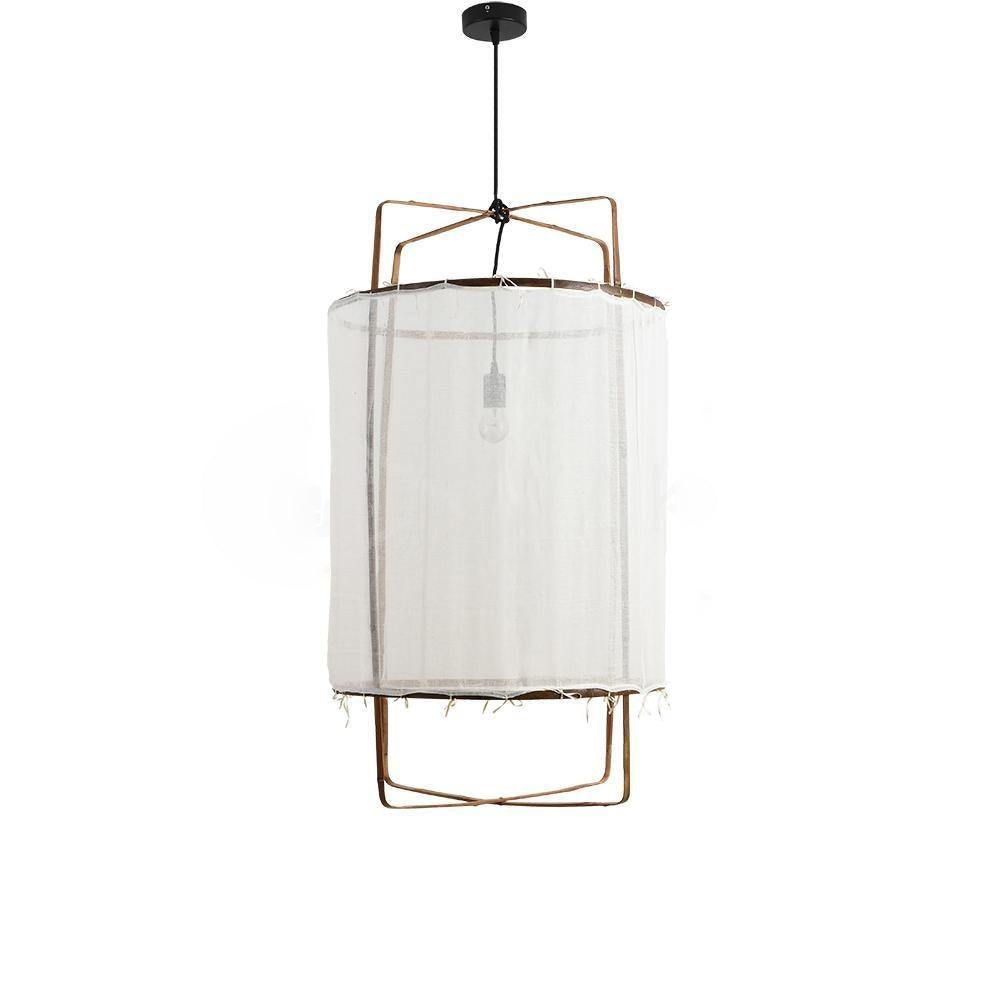 Lustra Pendant Lamp Bamboo Shade for Living Room - Letslighting