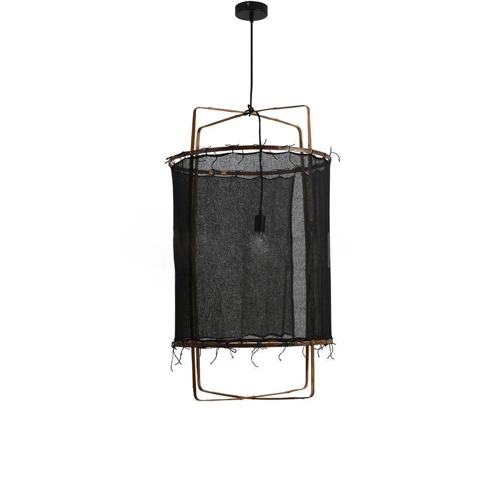Lustra Pendant Lamp Bamboo Shade for Living Room - Letslighting