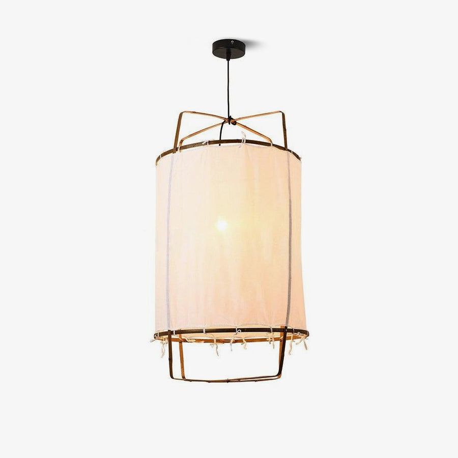 Lustra Pendant Lamp Bamboo Shade for Living Room - Letslighting