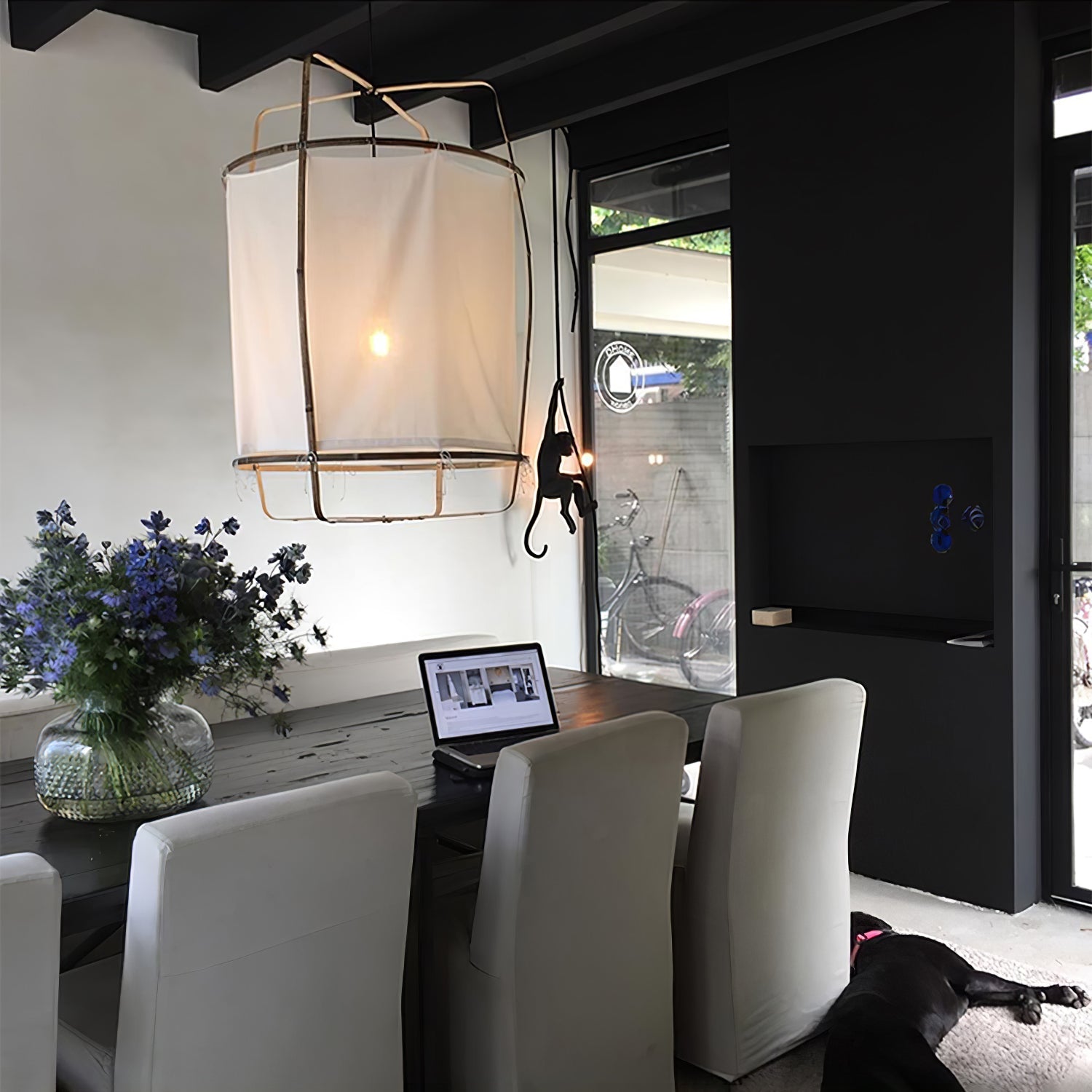 Lustra Pendant Lamp Bamboo Shade for Living Room - Letslighting