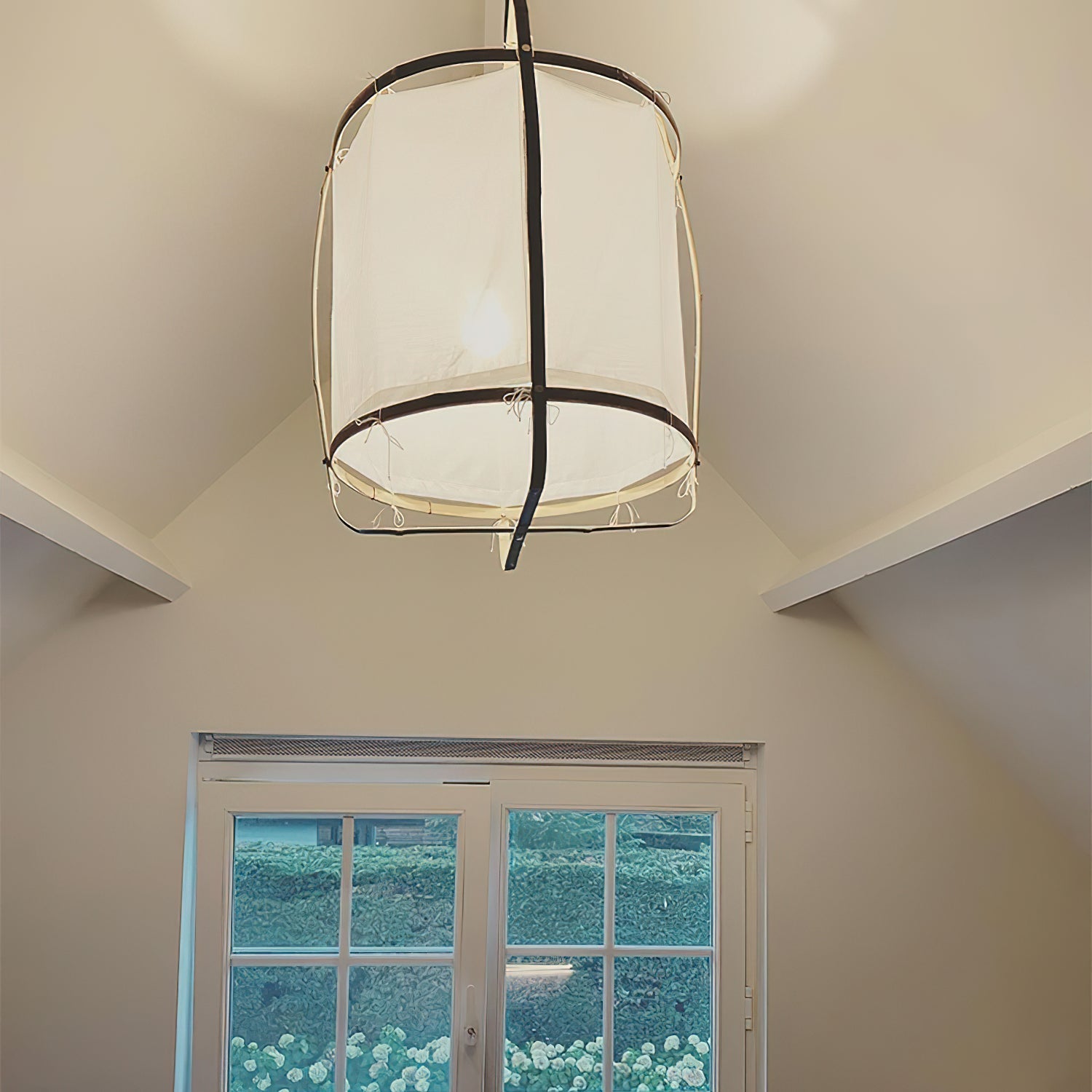 Lustra Pendant Lamp Bamboo Shade for Living Room - Letslighting
