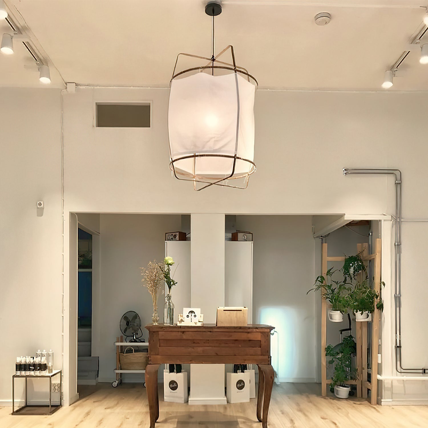 Lustra Pendant Lamp Bamboo Shade for Living Room - Letslighting