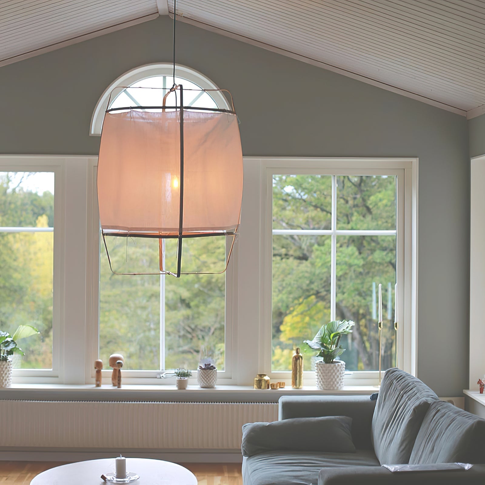 Lustra Pendant Lamp Bamboo Shade for Living Room - Letslighting