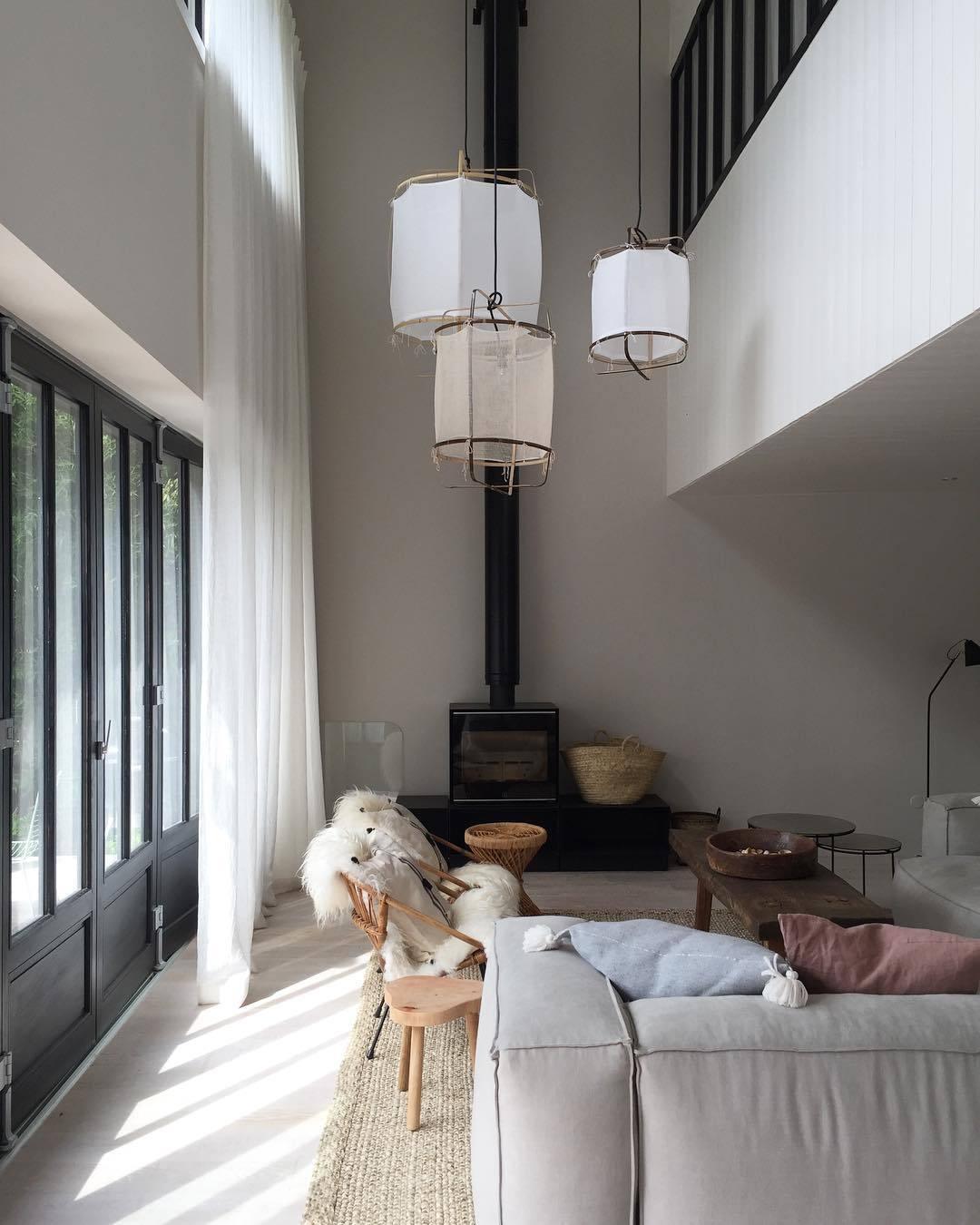 Lustra Pendant Lamp Bamboo Shade for Living Room - Letslighting