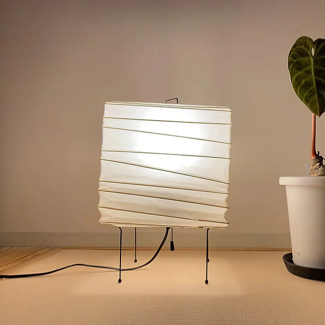 Thalian Paper Oriental Table Lamp - Letslighting