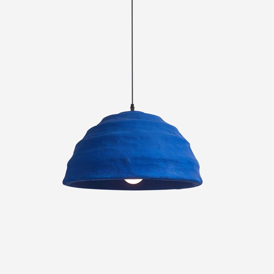 Pendant Lamp Polystyrene Dome Shade Blue Urban Industrial - Letslighting