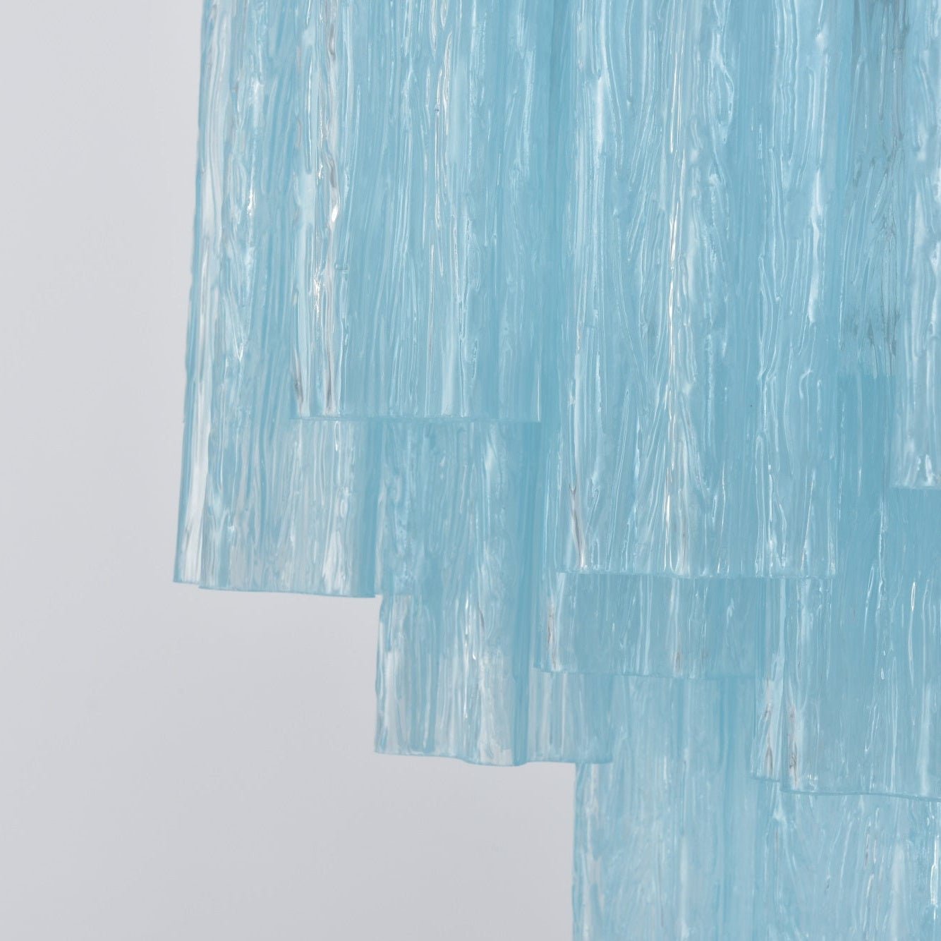 Aurora Chandelier Azzura Murano Glass Tube Coastal - Letslighting