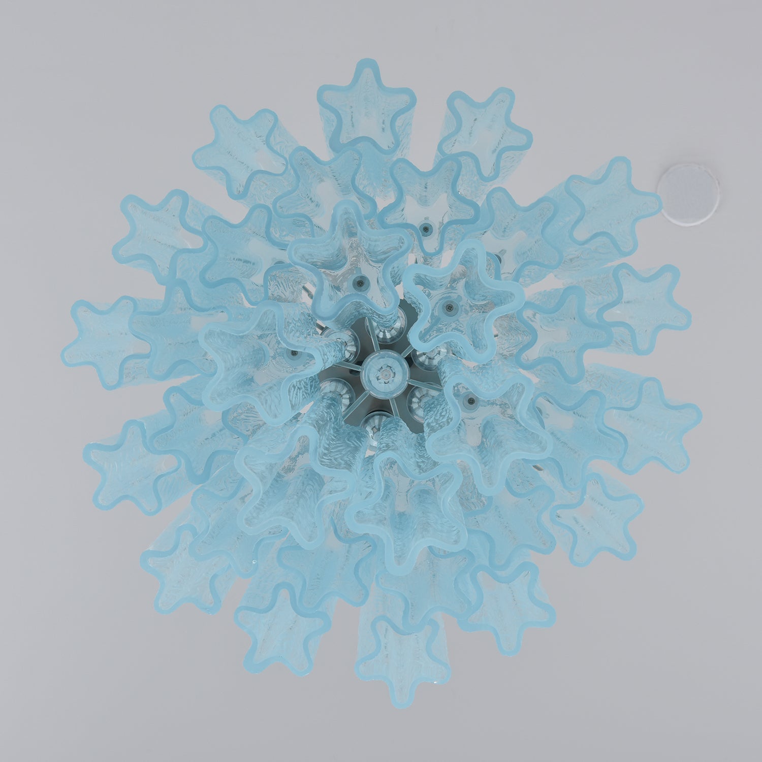 Aurora Chandelier Azzura Murano Glass Tube Coastal - Letslighting