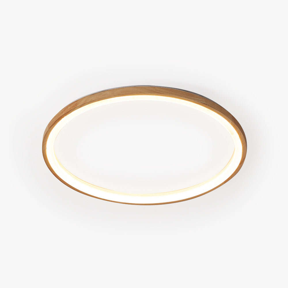 Muto Modern Flush Mount Ceiling Light Wood & Acrylic - Letslighting