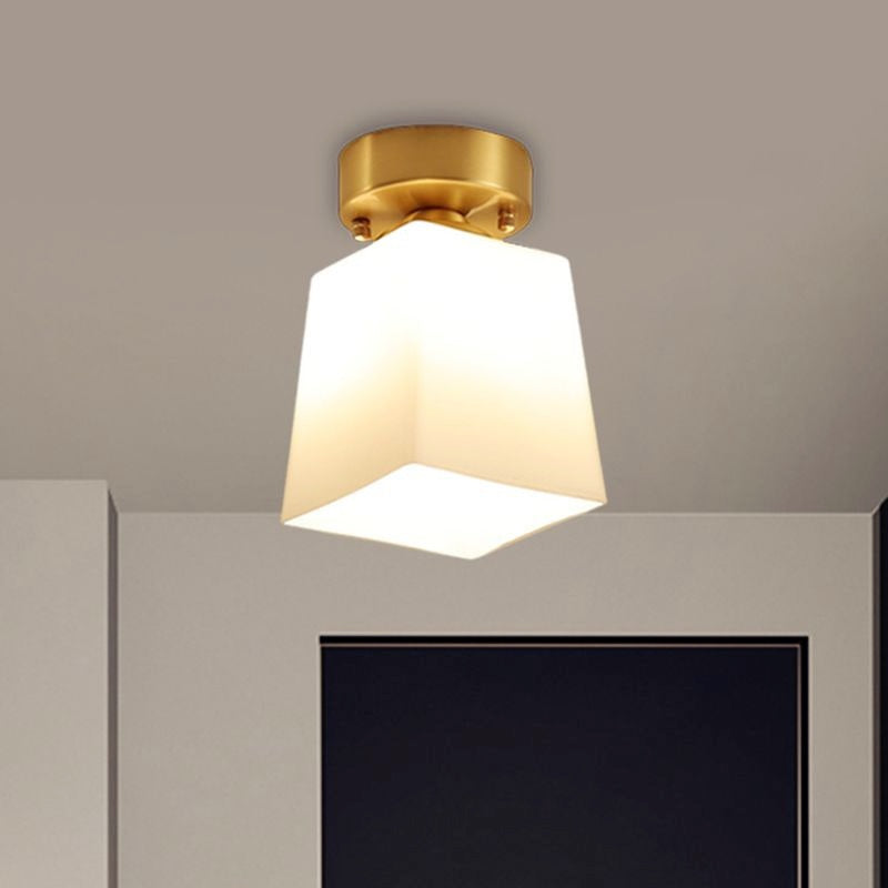 Arisha Retro Metal Flush Mount Brass Ceiling Light