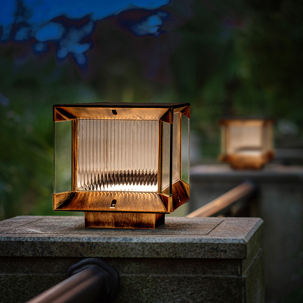 Ray Modern Rectangular Glass Outdoor Lamp - - Letslighting