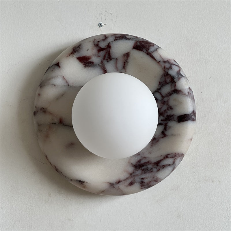 Evenir Modern Minimalist Bvlgari Purple Marble Sconce Wall Lamp - Letslighting