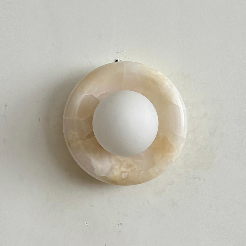 Aursilos Premium Nordic Art White Jade Glass Sconce Wall Lamp - Letslighting