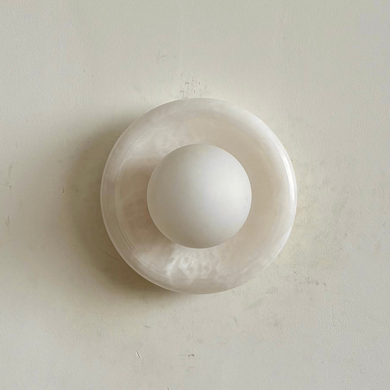 Aursilos Premium Nordic Art White Jade Glass Sconce Wall Lamp - Letslighting