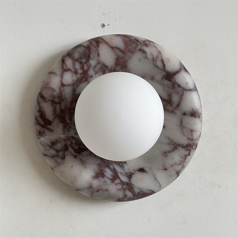 Evenir Modern Minimalist Bvlgari Purple Marble Sconce Wall Lamp - Letslighting