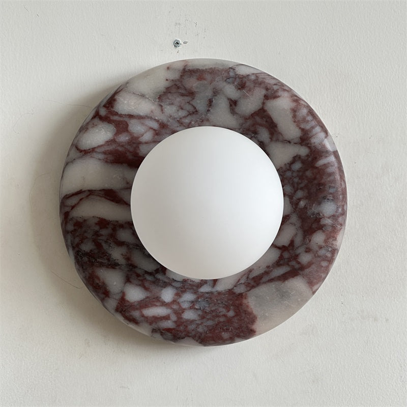 Evenir Modern Minimalist Bvlgari Purple Marble Sconce Wall Lamp - Letslighting