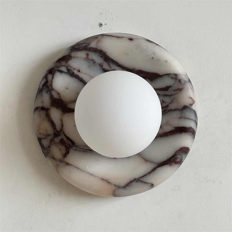 Evenir Modern Minimalist Bvlgari Purple Marble Sconce Wall Lamp - Letslighting