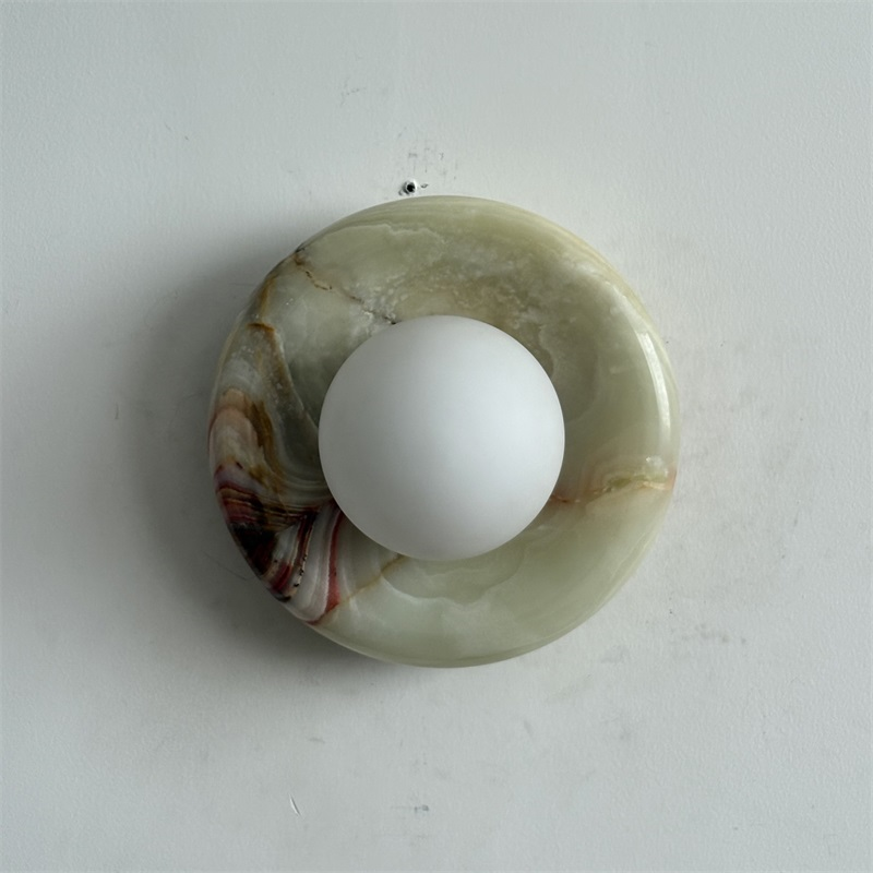 Vivina Modern Minimalist Cyan Jade Sconce Wall Lamp - Letslighting