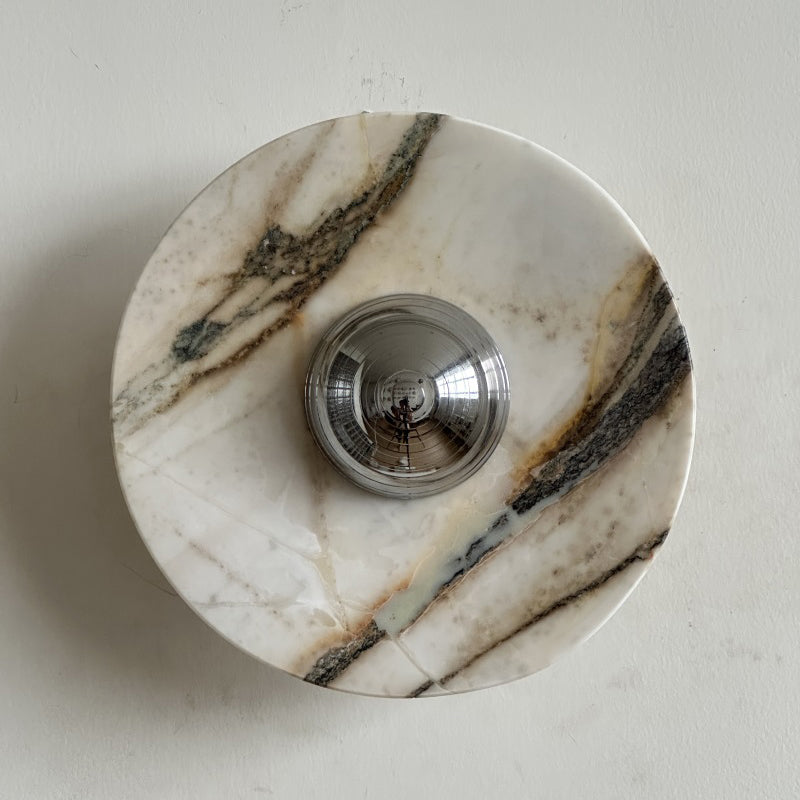 Alter Modern Minimalist Round Marble Sconce Wall Lamp - Letslighting