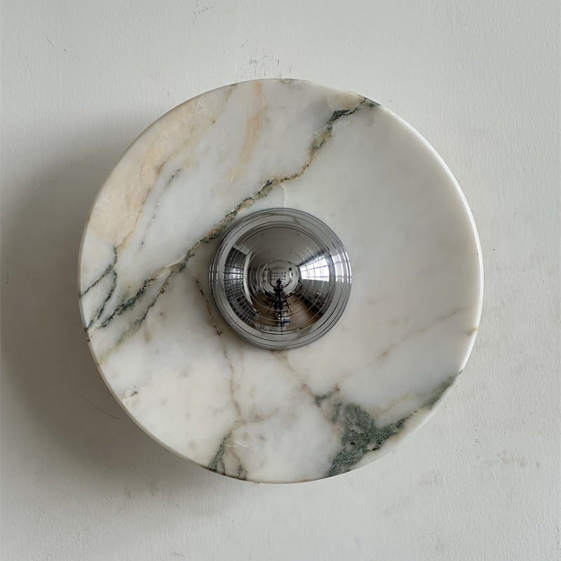 Alter Modern Minimalist Round Marble Sconce Wall Lamp - Letslighting