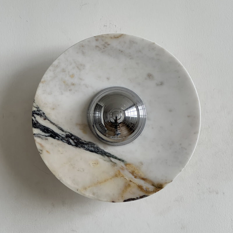 Alter Modern Minimalist Round Marble Sconce Wall Lamp - Letslighting