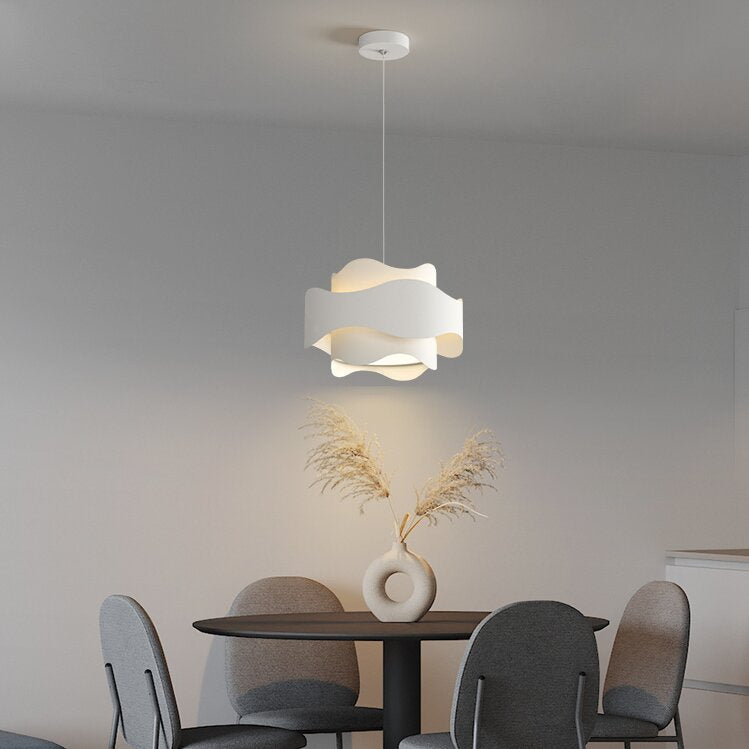Arisha Art Deco Flower Shape Metal Pendant Light