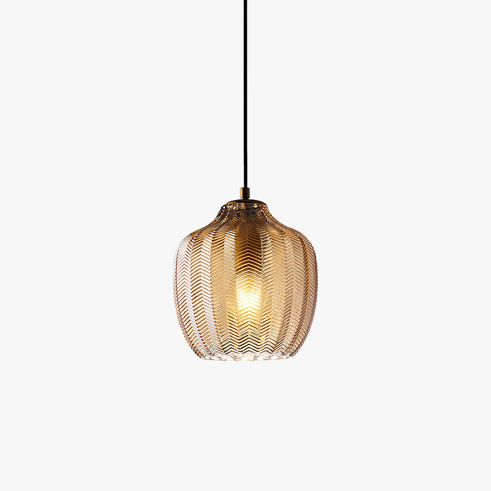 Valentina Modern Round Pendant Light Metal/Glass Dining Room - Letslighting