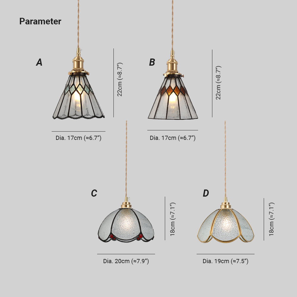 Valentina Vintage Pendant Light Glass Bedroom/Living Room/Restaurant - Letslighting
