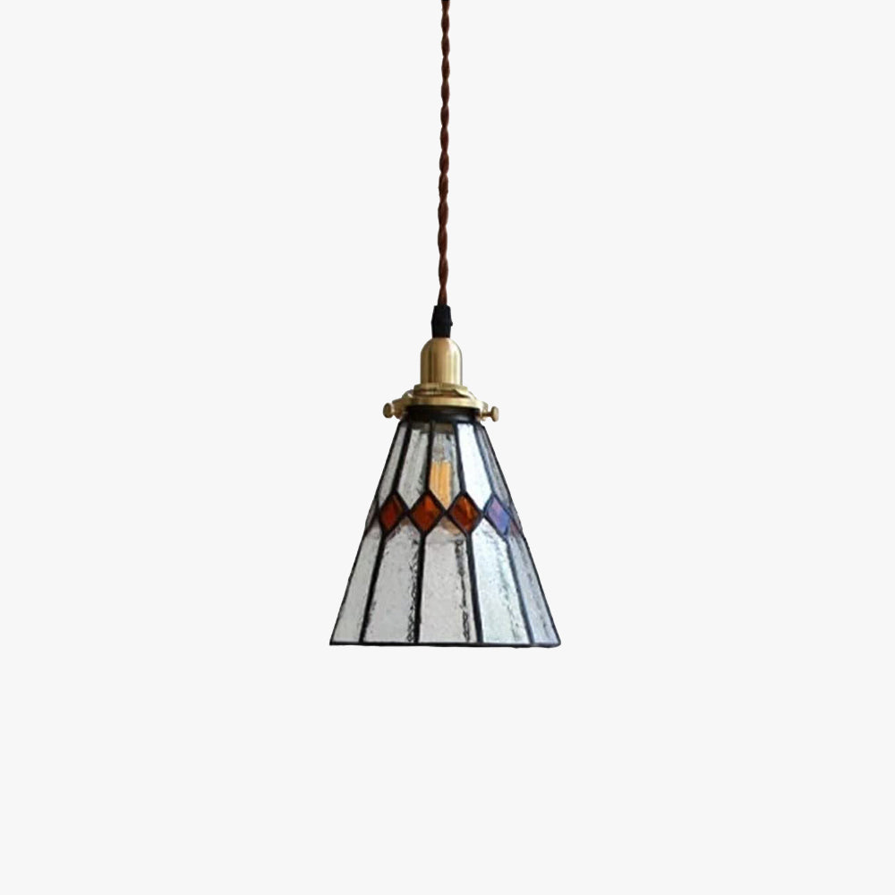 Tiffany Vintage LED Pendant Light Metal/Glass Bedroom/Living Room - Letslighting