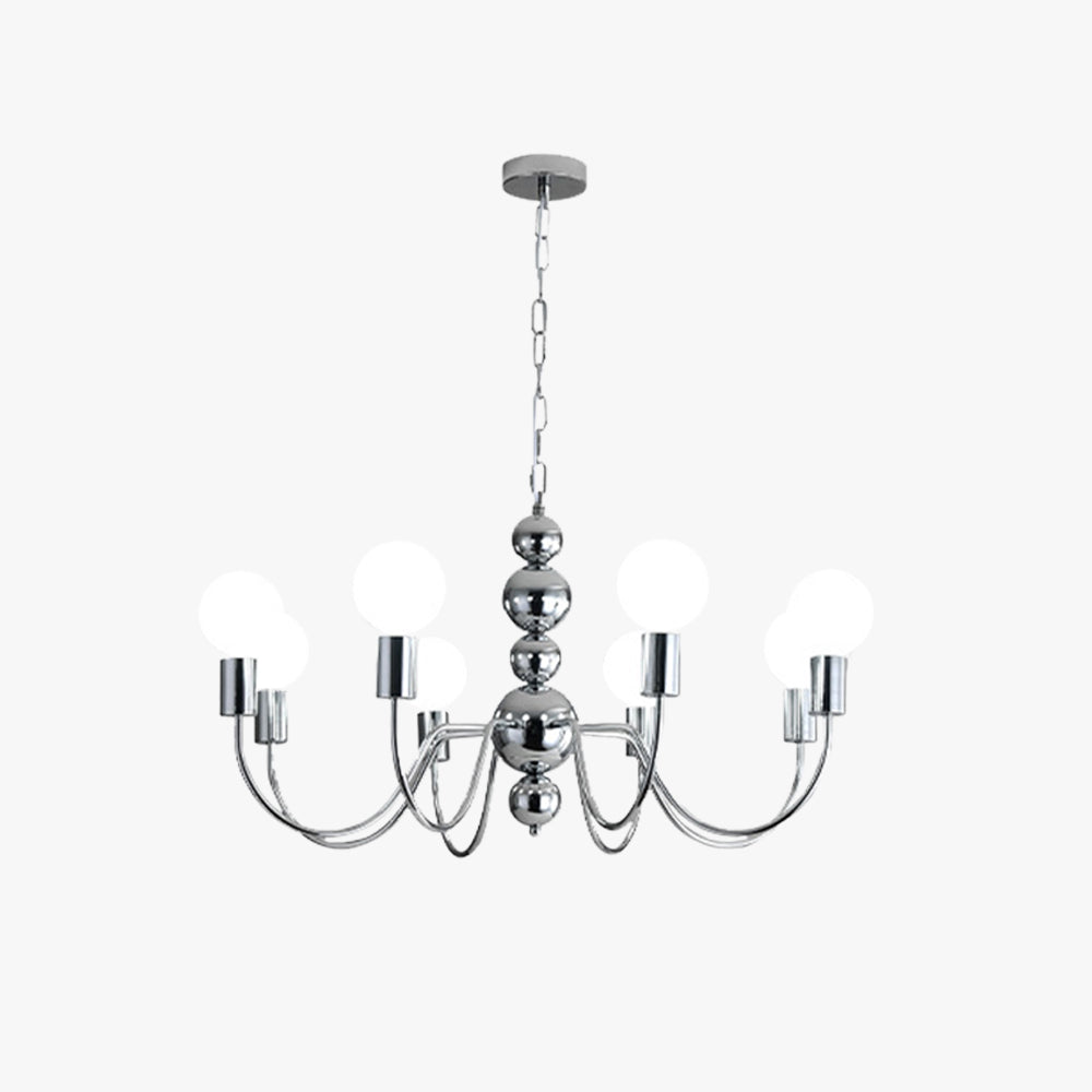 Valentina Medieval LED Spherical Chandelier Black Living Room - Letslighting