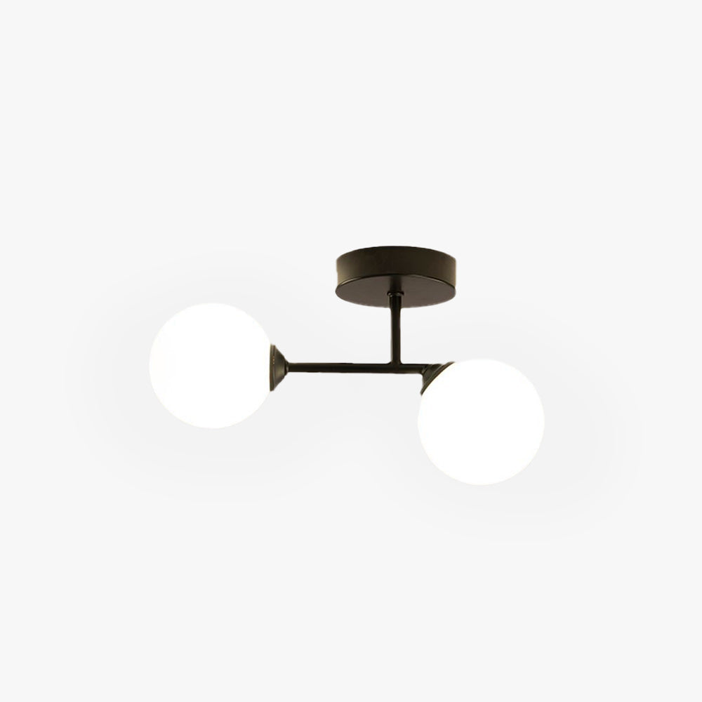 Valentina Semi-Flush Mount Ceiling Light, 2 Color, 12" - Letslighting
