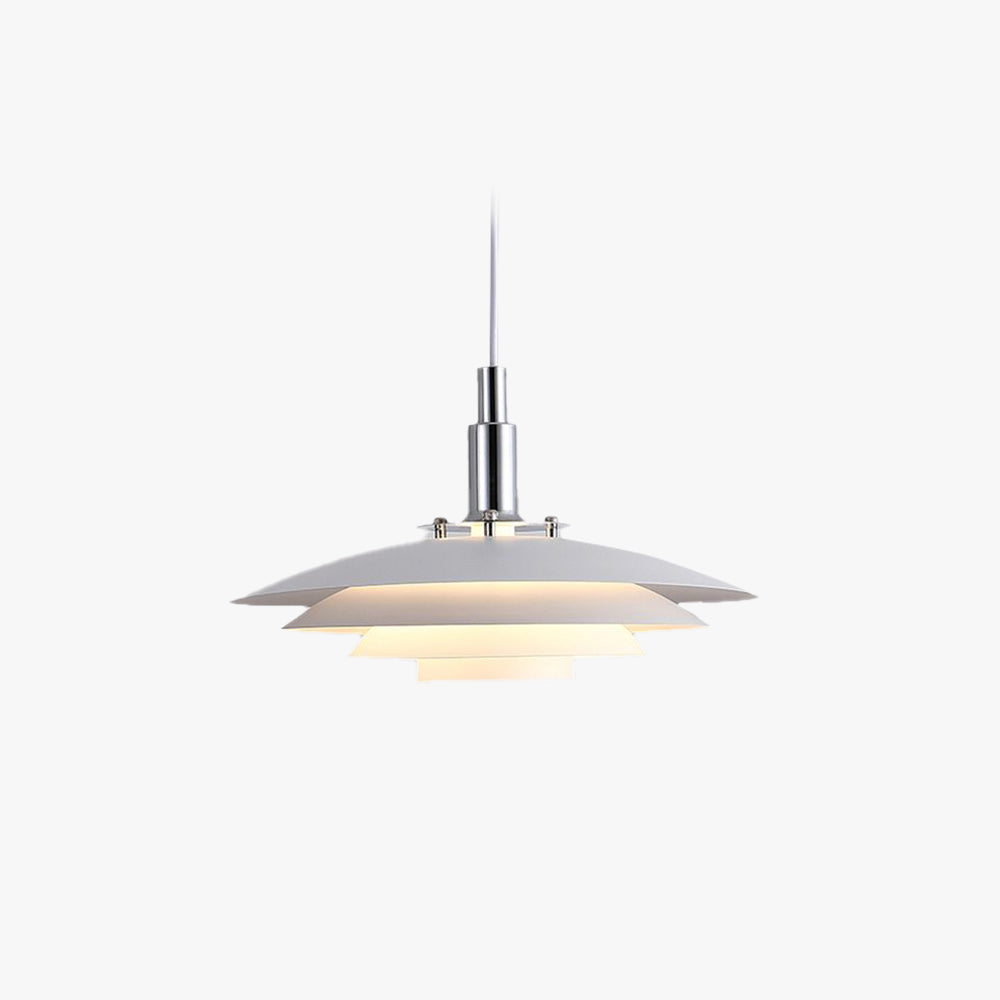 Valentina Modern Frisbee Shaped Metal Pendant Light