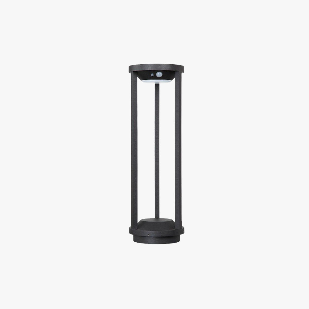 Ray Modern Metal Cylindrical Hollow Outdoor Bollard Light