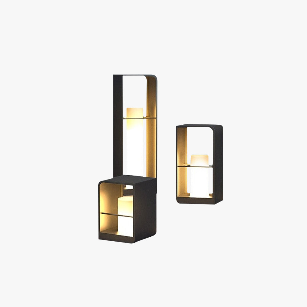 Ray Minimalist Rectangular Solar Power Outdoor Path Lighting