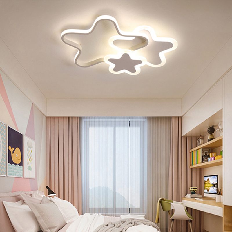 Valentina LED Star Designer Children Flush Mount Ceiling Light - Letslighting