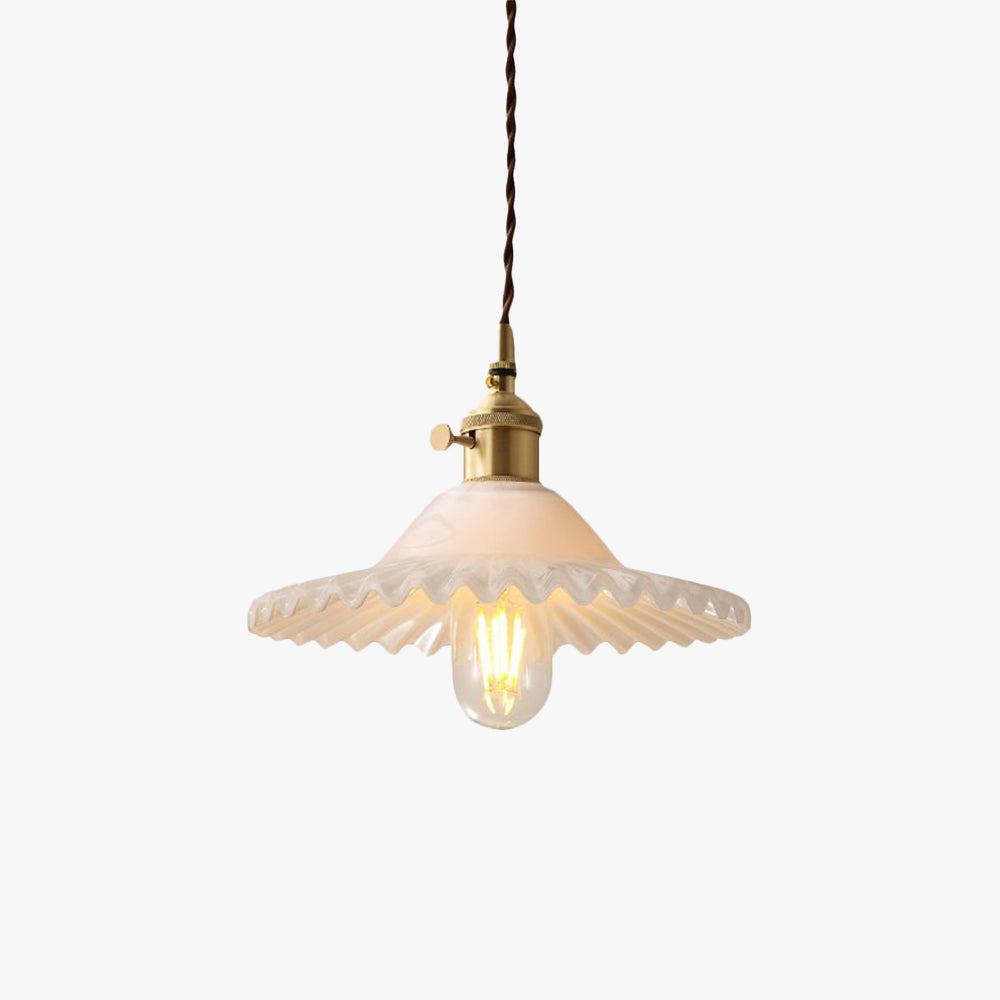 Arisha Pendant Light Metal & Glass 8.7"