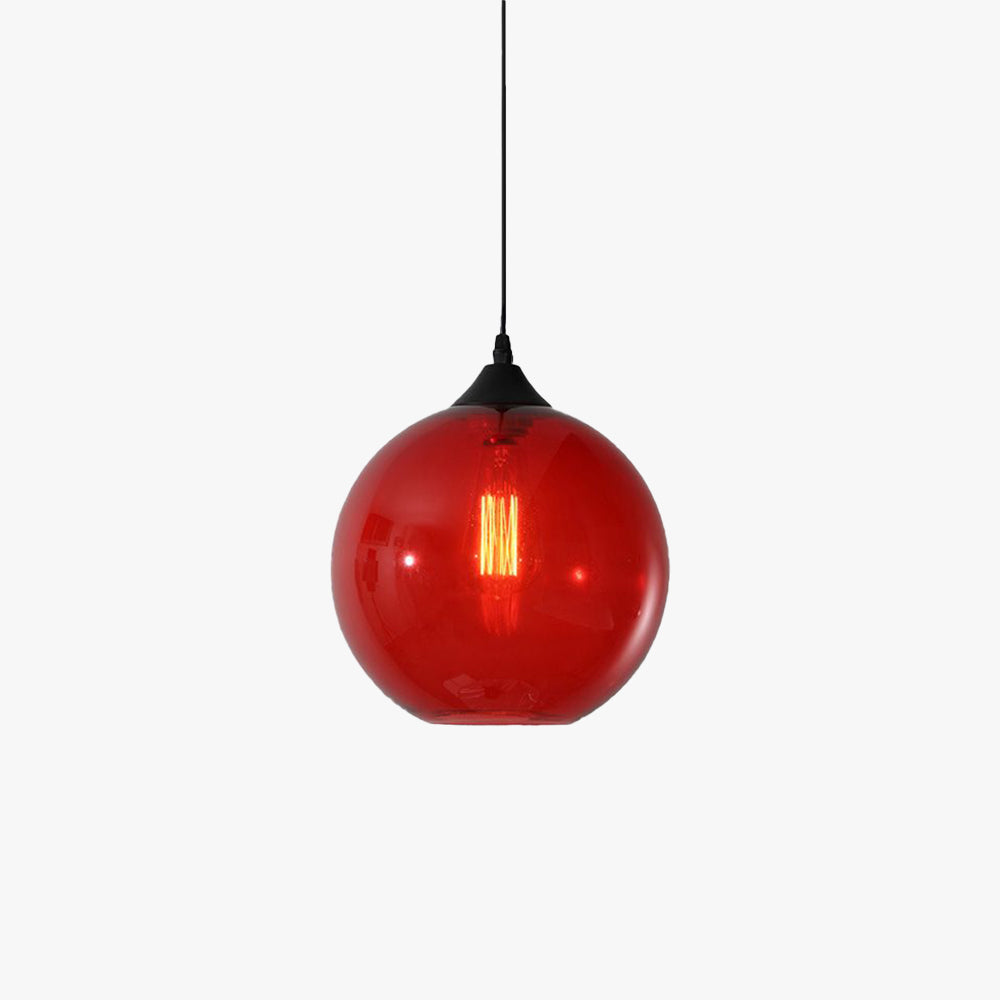 Valentina Modern Glass Globe Colorful Pendant Light - Letslighting