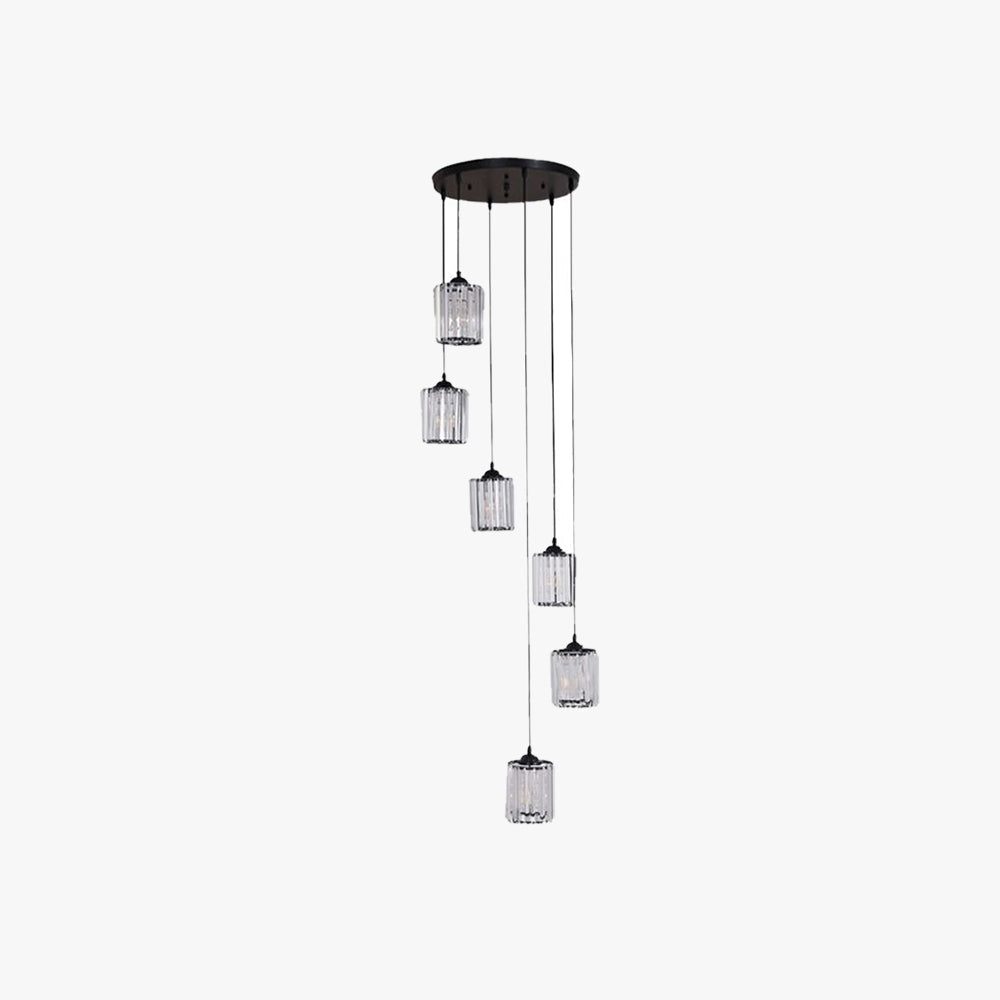 Kristy Modern Minimalist Glass Chandelier Living Room - Letslighting