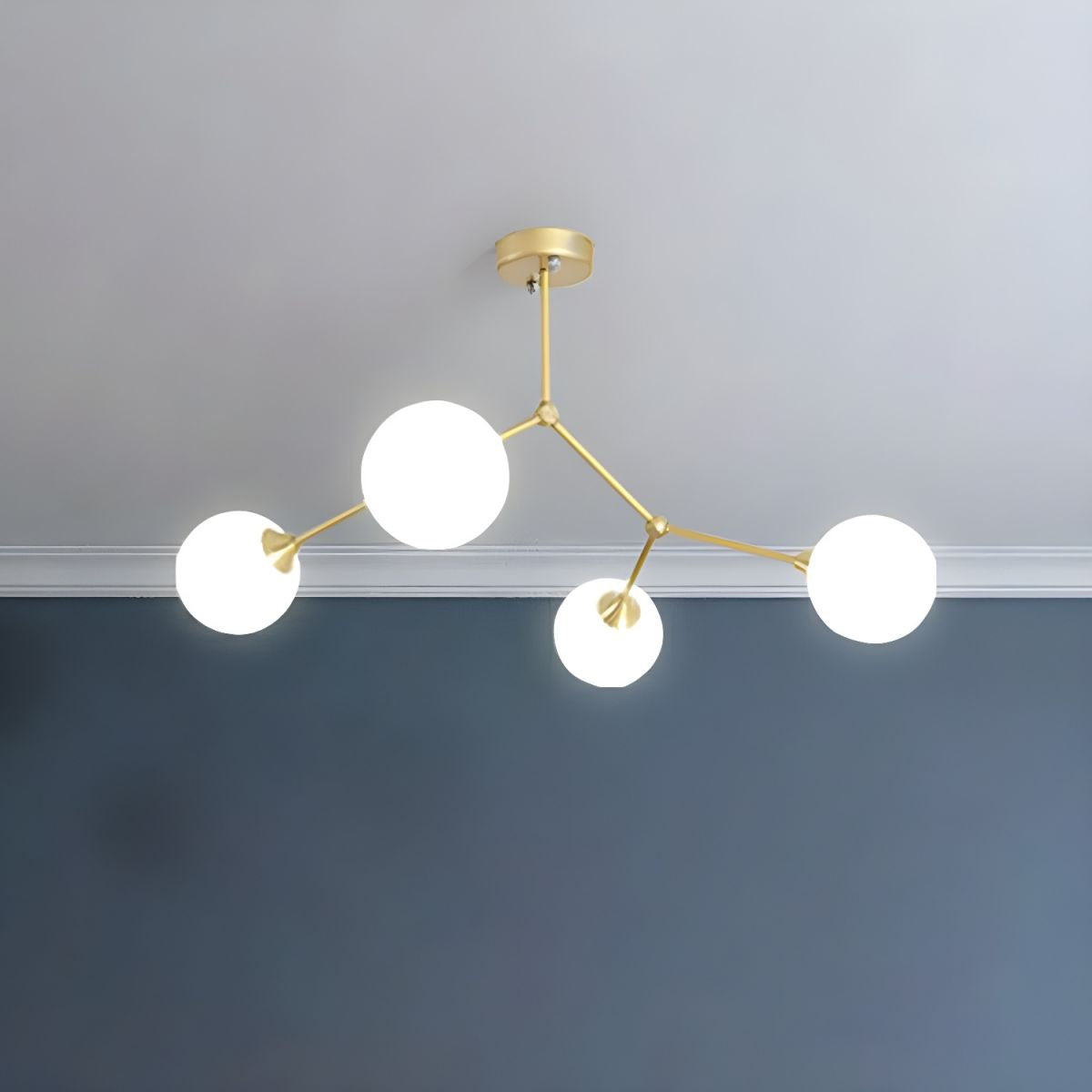 Valentina Modern Glass Bubble Chandelier Bedroom - Letslighting
